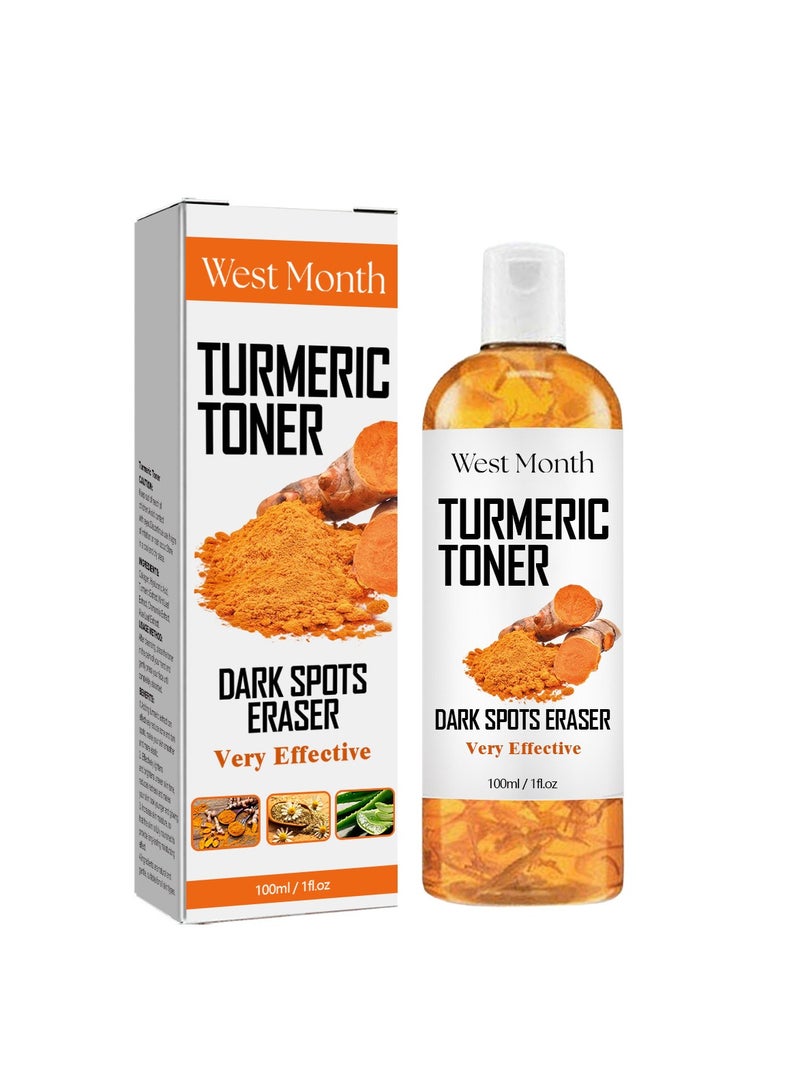 West&Month Anti-Black Turmeric Toner Deep Hydrating Firming Moisturizing Facial Skin Toner 100ml