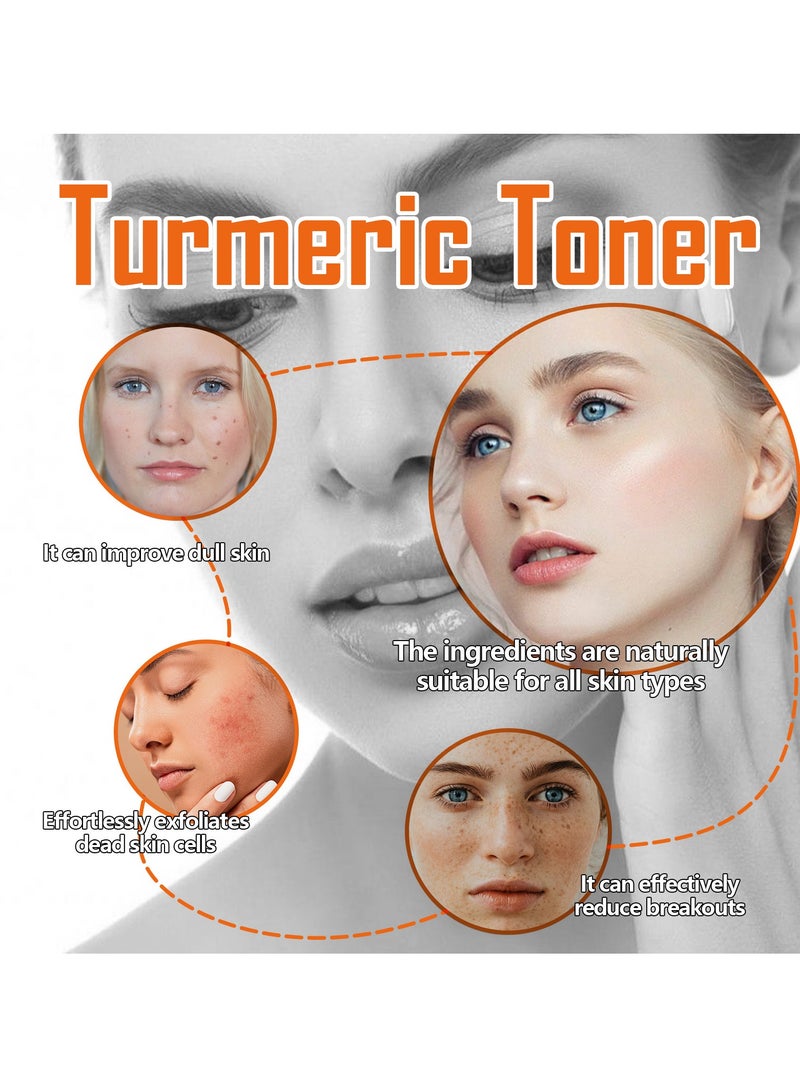 West&Month Anti-Black Turmeric Toner Deep Hydrating Firming Moisturizing Facial Skin Toner 100ml