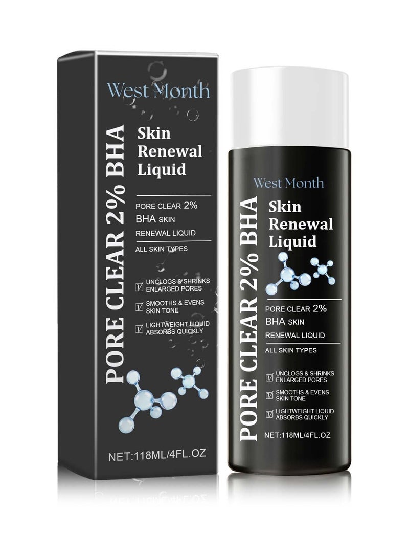 West&Month Salicylic Acid Acne Clearing Essence, Fading Acne Marks, Repairing Acne Skin, Mild Acne Clearing and Hydrating Essence 118ml