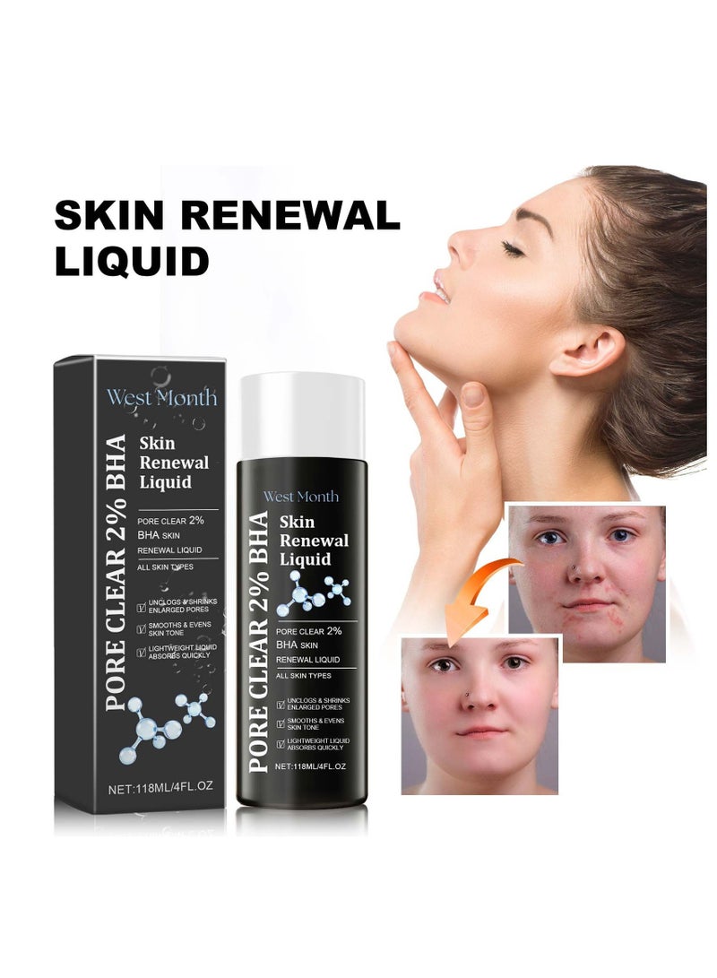 West&Month Salicylic Acid Acne Clearing Essence, Fading Acne Marks, Repairing Acne Skin, Mild Acne Clearing and Hydrating Essence 118ml