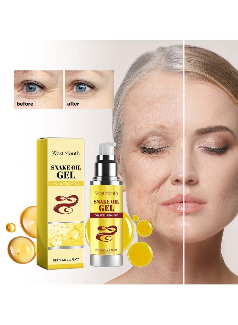 West&Month Snake Oil Essence Dark Yellow Brightening Firming Skin Diminishing Fine Lines Hydrating Moisturizing Essence 30ml
