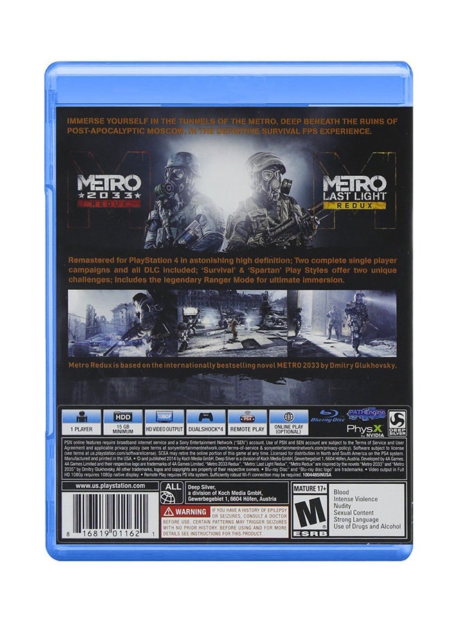 Metro Redux (Intl Version) - playstation_4_ps4