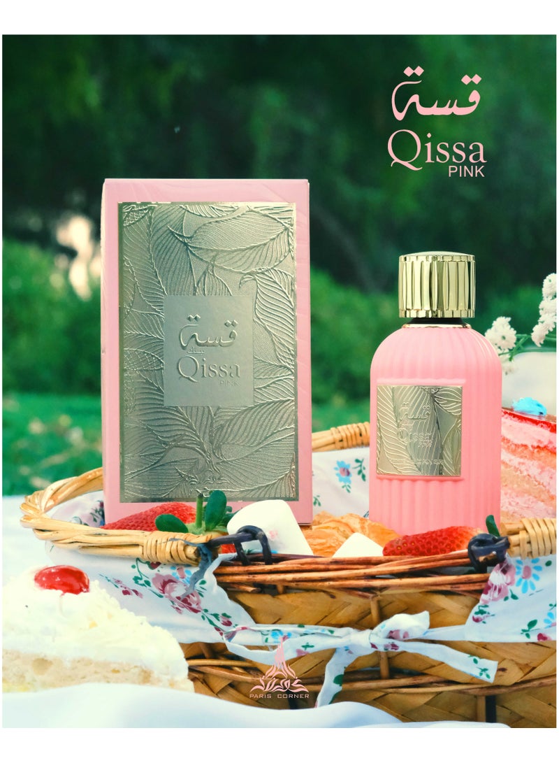 Qissa Pink Perfume EDP 100ML: Exquisite Fruity Fragrance for Women