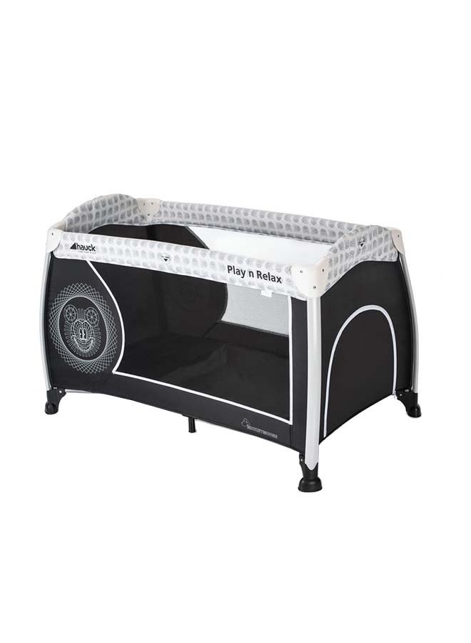 Disney Travel Cot Play N Relax, Up To 15 kg, 120 X 66 CM, Black