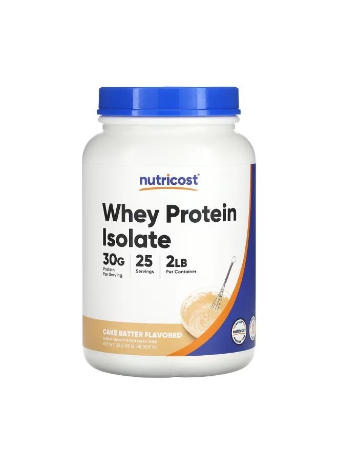 Whey Protein Isolate Cake Batter 2 Lb 907 G
