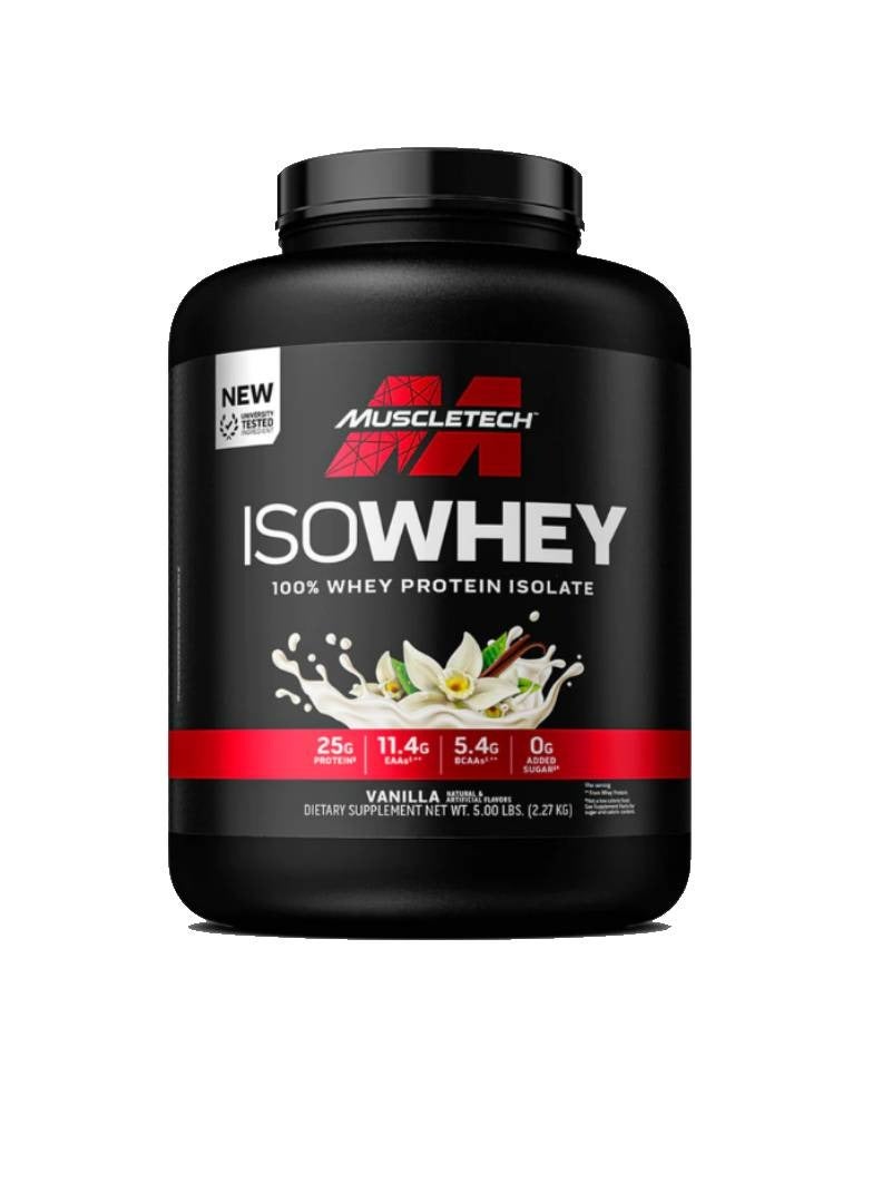 Whey 100% Protein Isolate, Enhance Build Muscle Vanilla Flavor, 5 Lbs