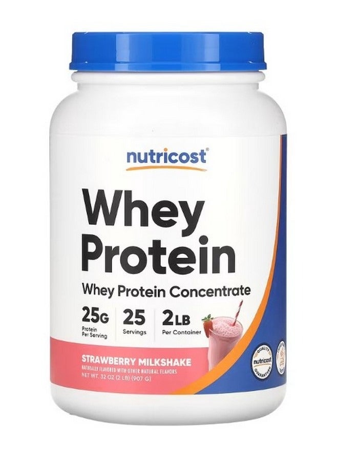 Whey Protein Concentrate Strawberry Milkshake 2 Lb 907 G