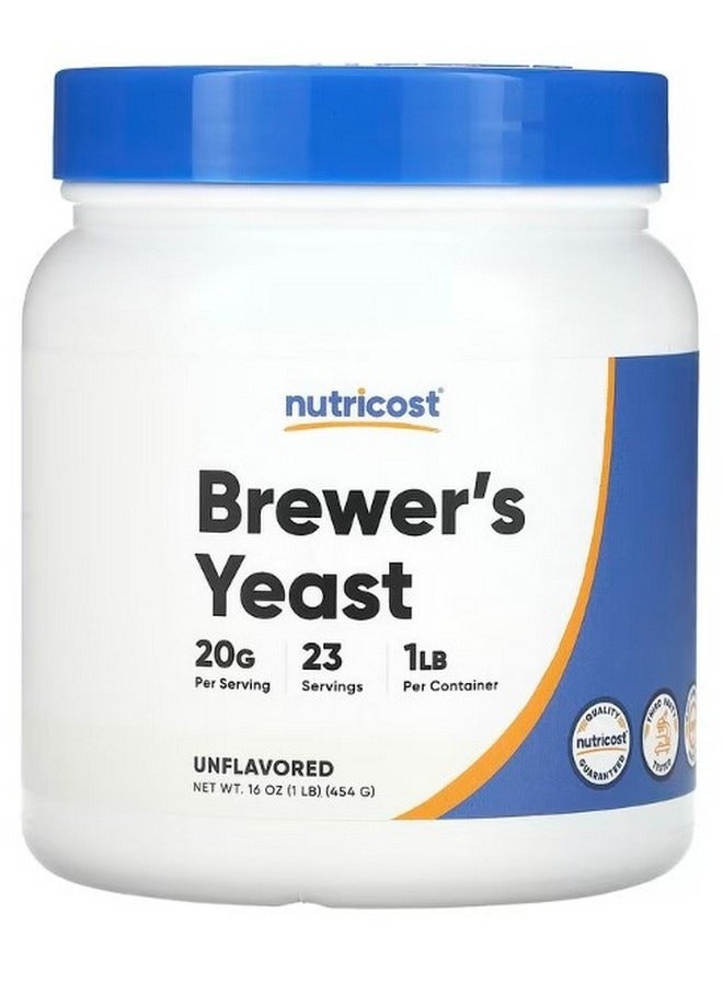 Brewers Yeast Unflavored 16 Oz 454 G