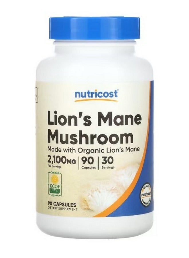Lions Mane Mushroom 2100 Mg 90 Capsules 700 Mg Per Capsule