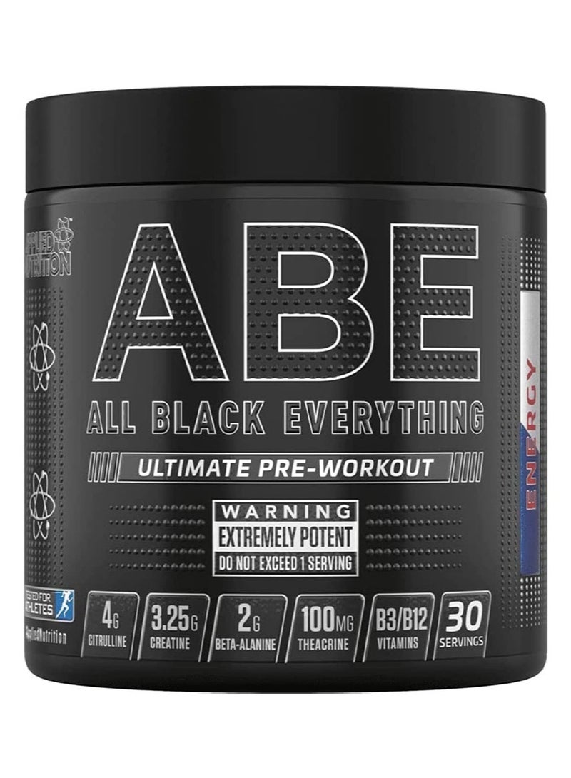 ABE Ultimate Pre-Workout 375g, Energy Flavor 30 Serving