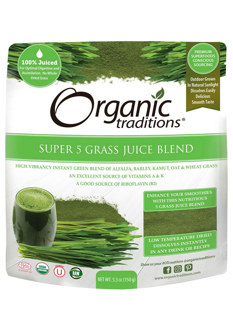 Super 5 Grass Juice Blend 150G : 01260