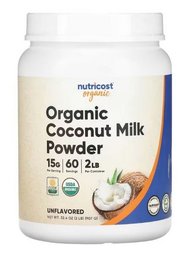 Organic Coconut Milk Powder Unflavored 2 Lbs 907 G
