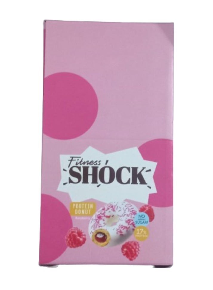 Fitness Shock Protein Donut Raspberry Flavor 70g Pack of 9