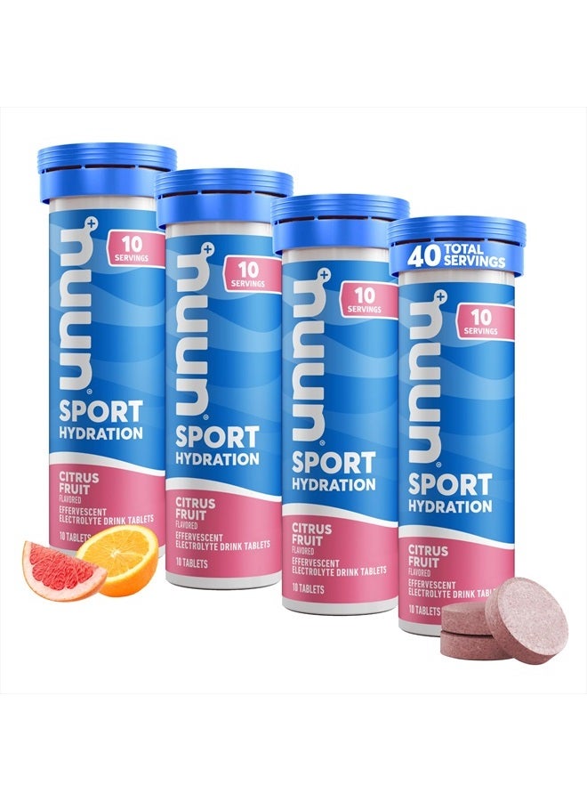 Sport Electrolyte Tablets for Proactive Hydration, Citrus Fruit, 4 Pack (40 Servings)