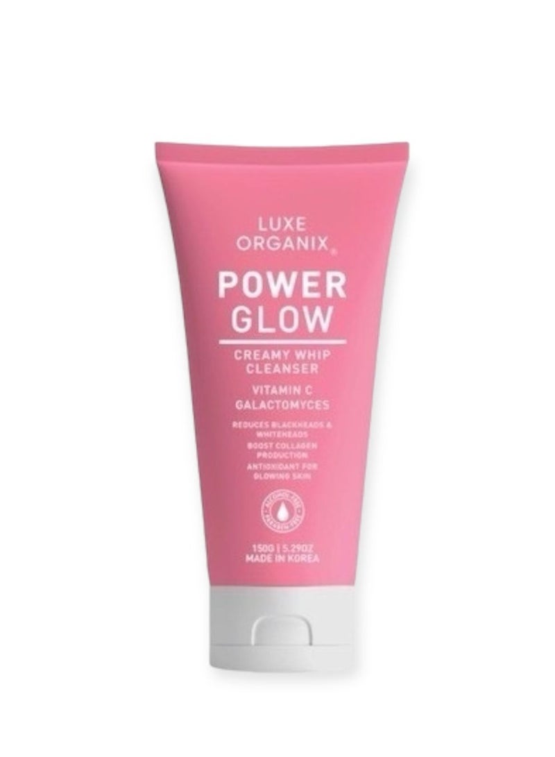 Luxe organix power glow creamy whip cleanser