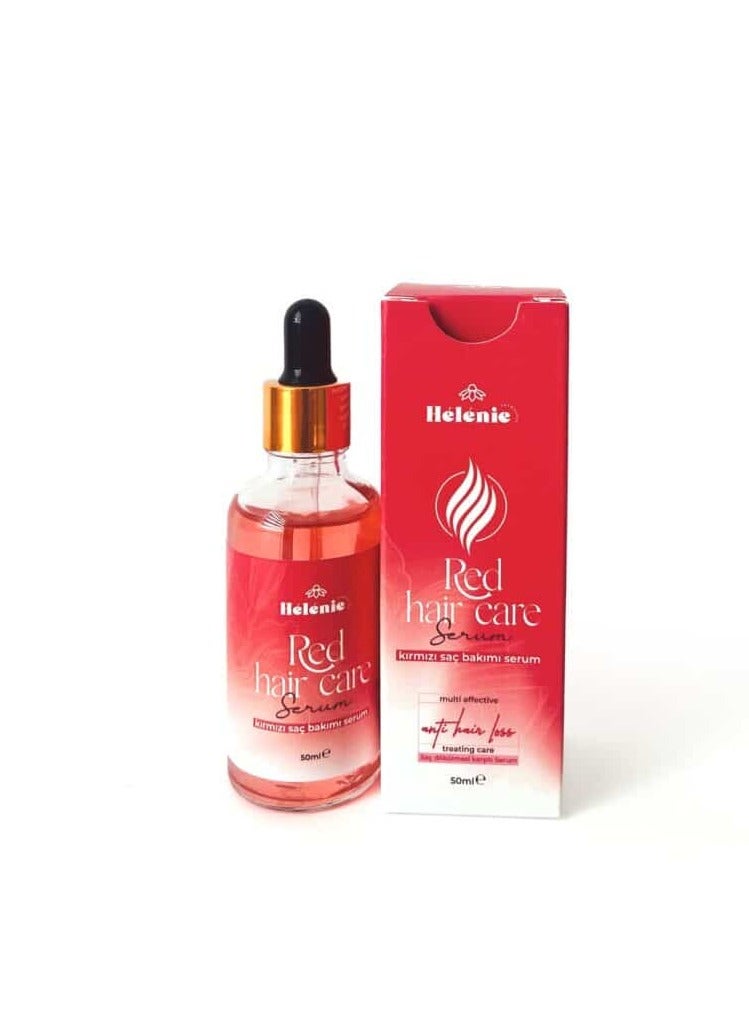 Red serum for hair care