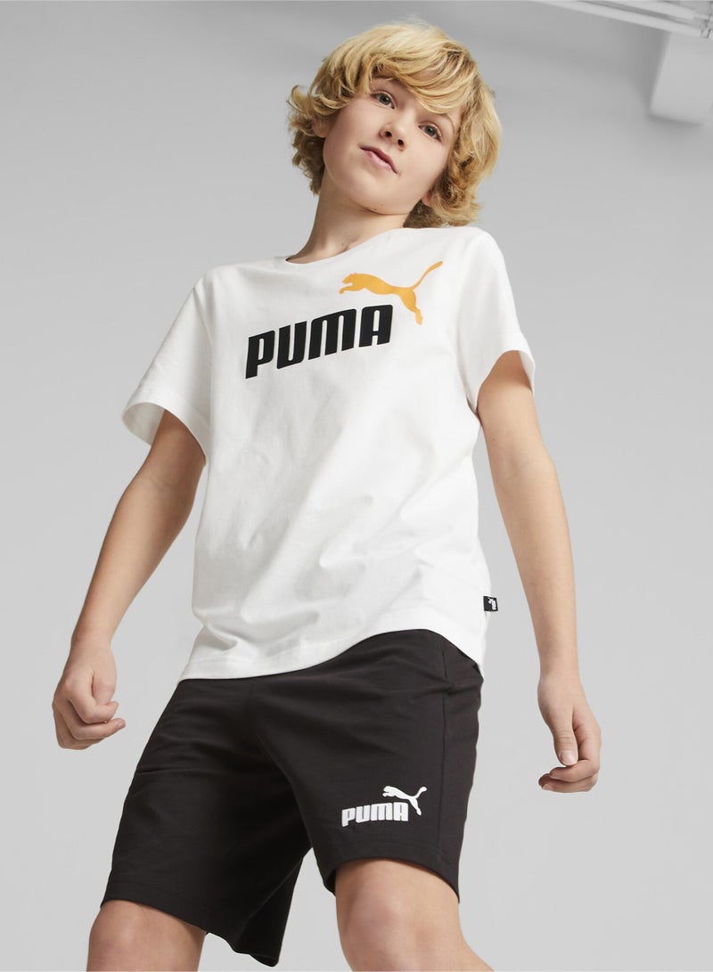 Logo Printed Boys T-shirt and Shorts Set