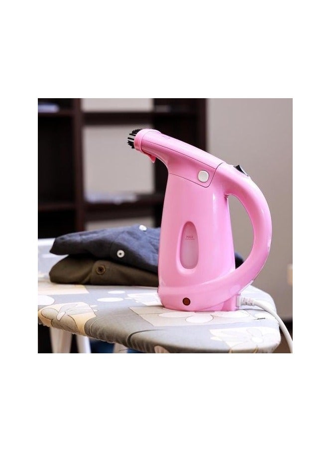 Handheld Garment Steamer 160ml Water Capacity 870W Pink, Electric Handheld Cloth Steamer Device