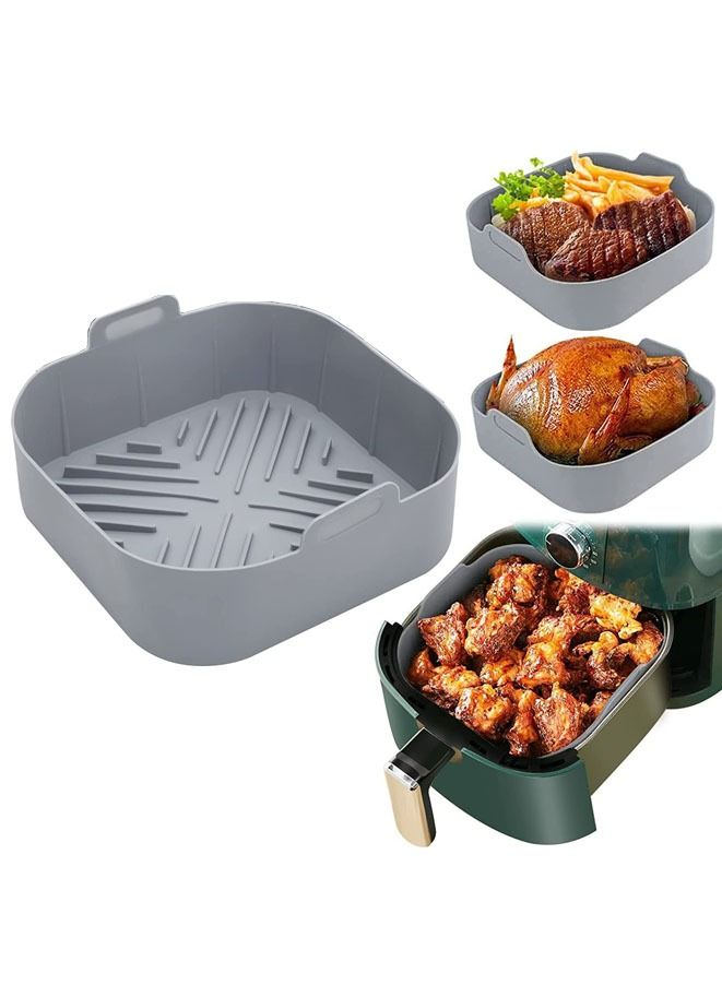 Air Fryer Silicone Pan High Temperature Baking Square Tray