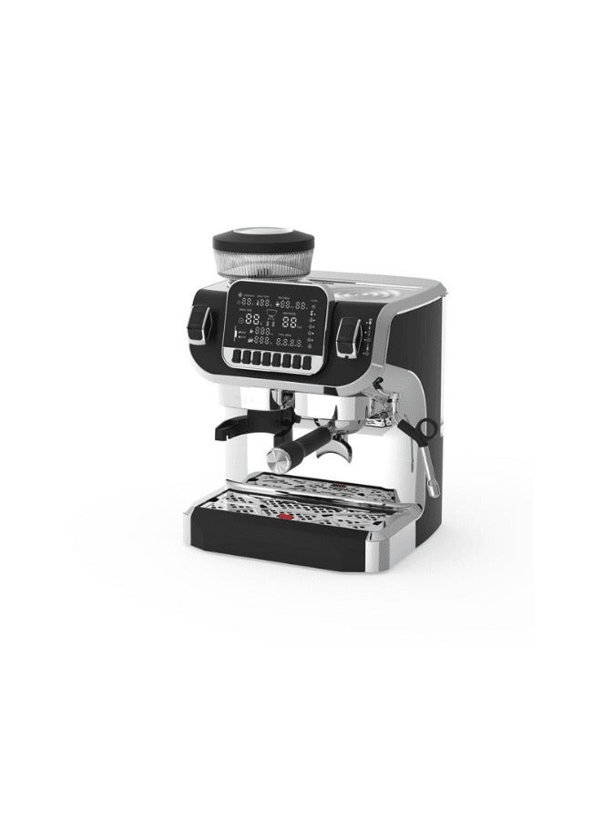 LePresso Espresso Coffee Maker with Bean Grinder and LCD Display - Black