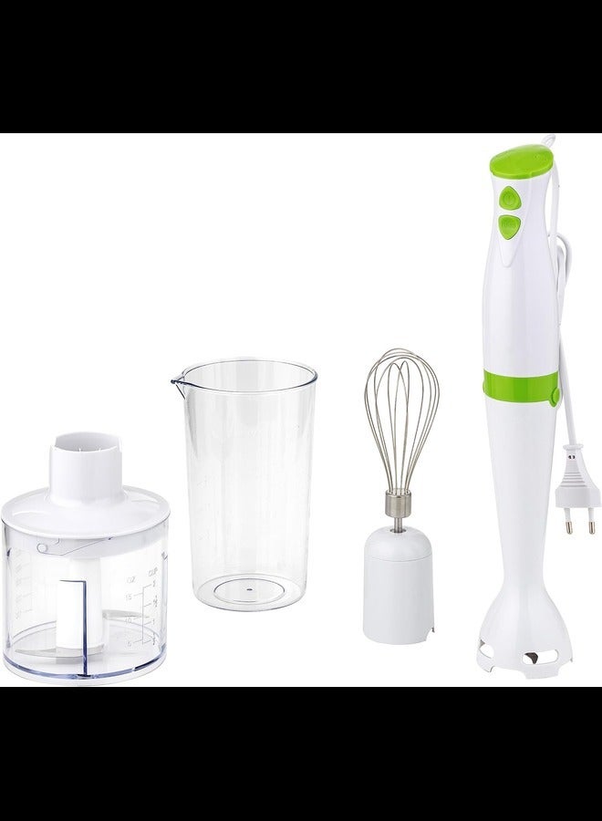 Speed Mixer Set, 200W Multifunctional Blender with Submersible Blender, 750ml, Electric Whisk, 24.3 x 12.3 x 24 cm (Classic)