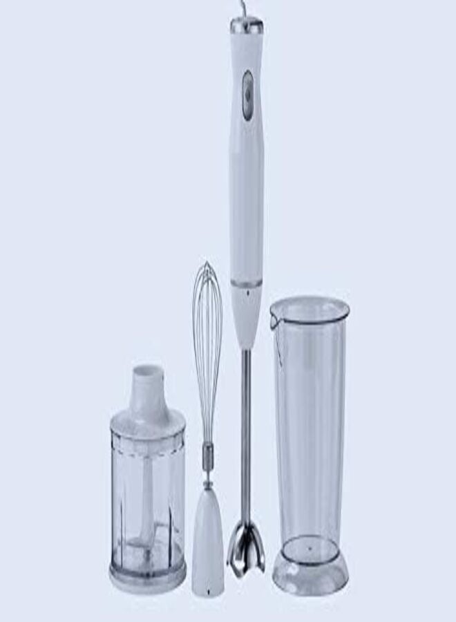 COOKWORKS 600 WATTS 3-in-1 Stainless Steel Hand Blender Smoothie Soup Maker with Accessories.