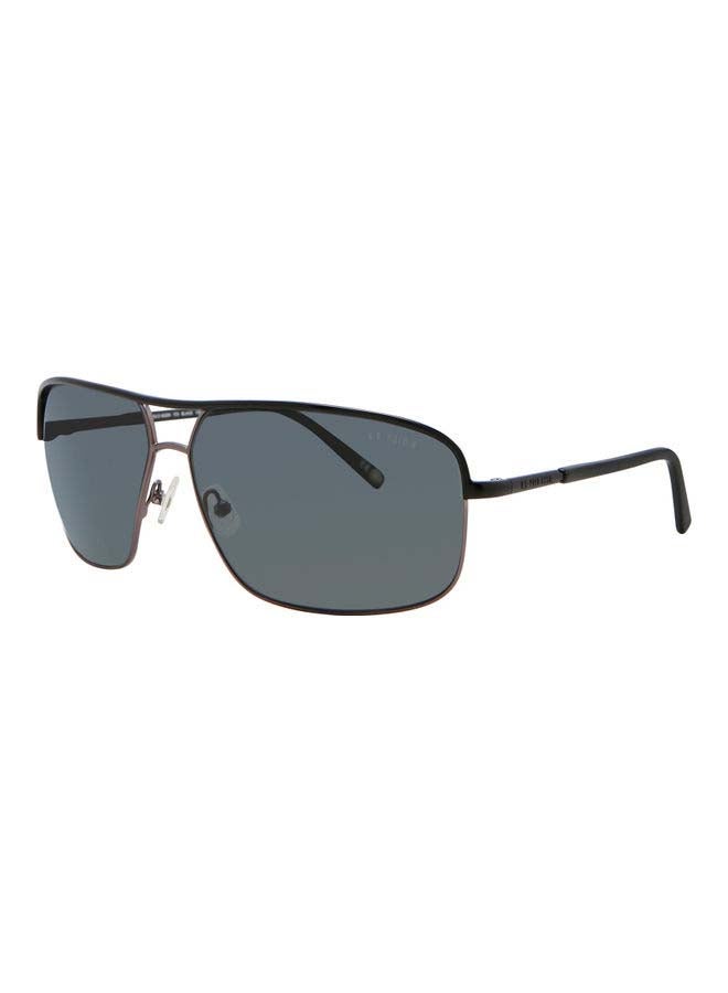 Aviator Sunglasses, Black Frame and Polarized Lenses 723 BLACK Lens Size: 66mm