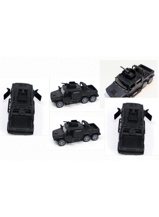 5pcs Metal Jeep Toy with Openable Doors for Kids