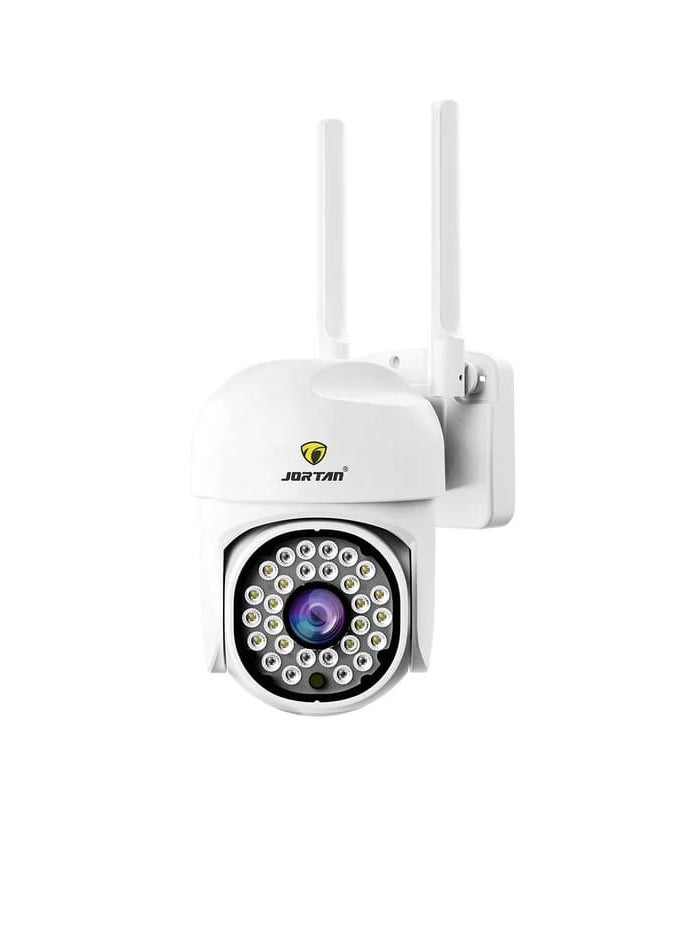 Jortan Indoor Outdoor Wi-Fi PTZ Camera, 3MP, IR Night Vision, 2 way Voice, Motion Detection, Bright LED, HD Picture