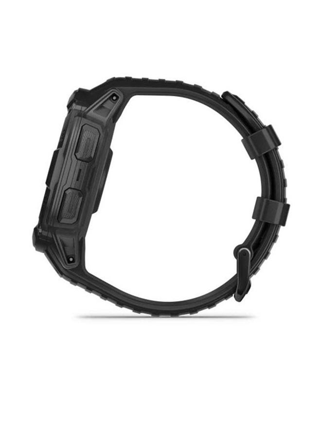 Instinct 2X Solar - 50MM - Tactical Edition - Unlimited Battery Life in Smartwatch Mode With Solar Charging1 - Military Standard Toughness, Scratch Resistant, Power Glass™, Heart Rate Monitor, All Day Stress Monitor, Tactical-Specific Features Include Night Vision Compatibility and More For Field Ops , Super Bright LED Flashlight, iOS and Android Compatible BLACK