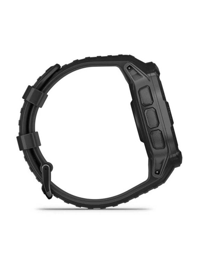 Instinct 2X Solar - 50MM - Tactical Edition - Unlimited Battery Life in Smartwatch Mode With Solar Charging1 - Military Standard Toughness, Scratch Resistant, Power Glass™, Heart Rate Monitor, All Day Stress Monitor, Tactical-Specific Features Include Night Vision Compatibility and More For Field Ops , Super Bright LED Flashlight, iOS and Android Compatible BLACK