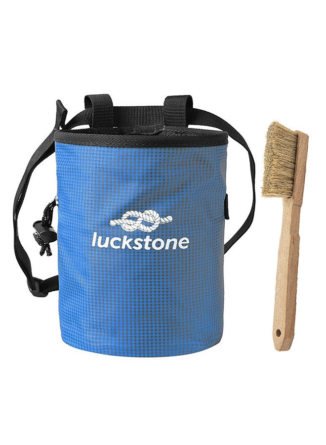 Outdoor Camping Climbing Chalk Bag with Adjustable Waist Belt and Brush for Rock Climbing
