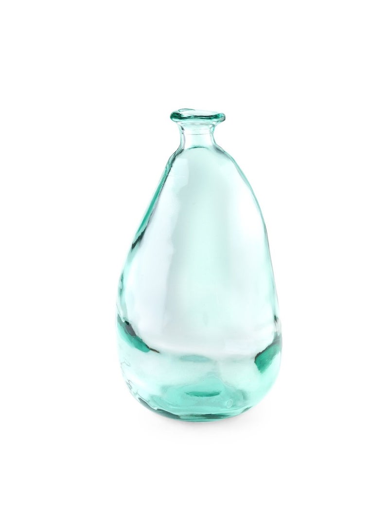 Lofty Recycled Glass Vase 21x21x37cm- Green