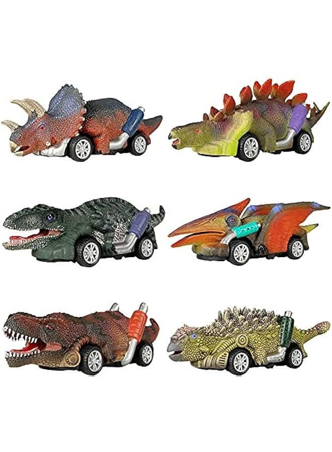 Car Dinosaurs Toys Include 6 Dinosaur, Dinosaur Toys for Car, Toys for Kids, Gifts for Children Age 3+