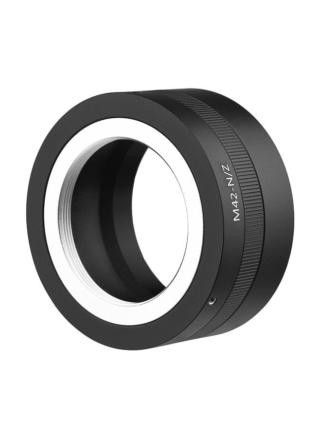 Manual Lens Mount Adapter Ring Aluminum Alloy for M42-Mount Lens to Nikon Z5/Z6/Z7/Z50 Z-Mount Mirrorless Camera