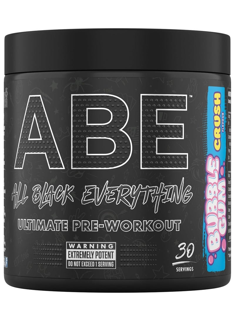 ABE Ultimate Pre-Workout 375g, Bubble Gum Crush Flavor 30 serving