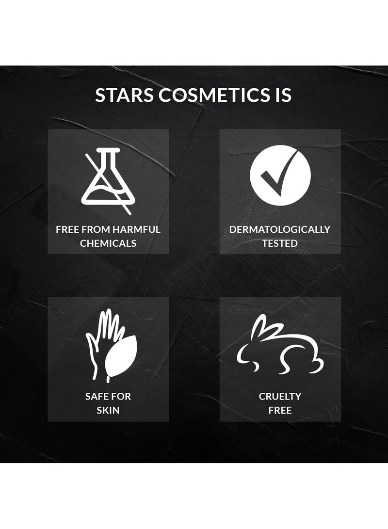 Stars Cosmetic 3 Colors No.2 Medium, Dark, Orange Corrector/ Concealer Palette For Under Eye Dark Circles, Correct Imperfections, Acne And Blemishes