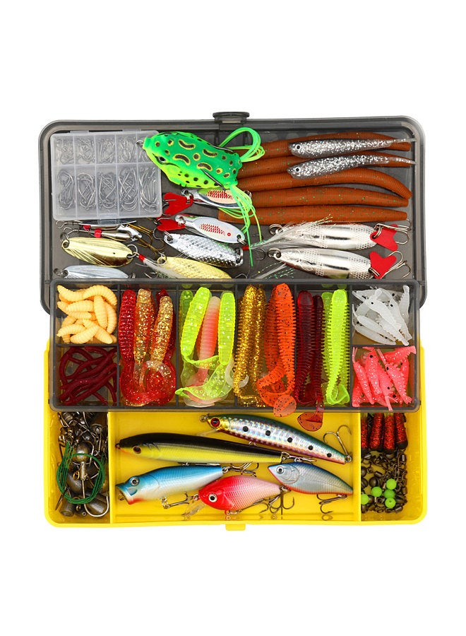 304pcs Fishing Accessories Kit Fishing Tackle Kit Fishing Gear
