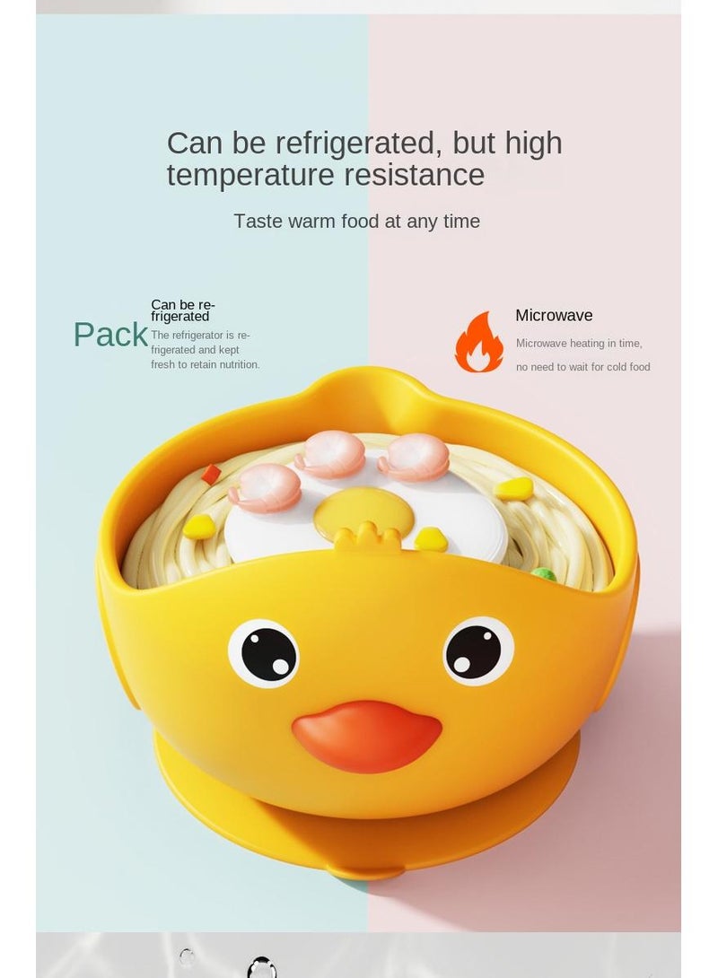 Silicone Cartoon Baby Suction Cup Complementary Bowl