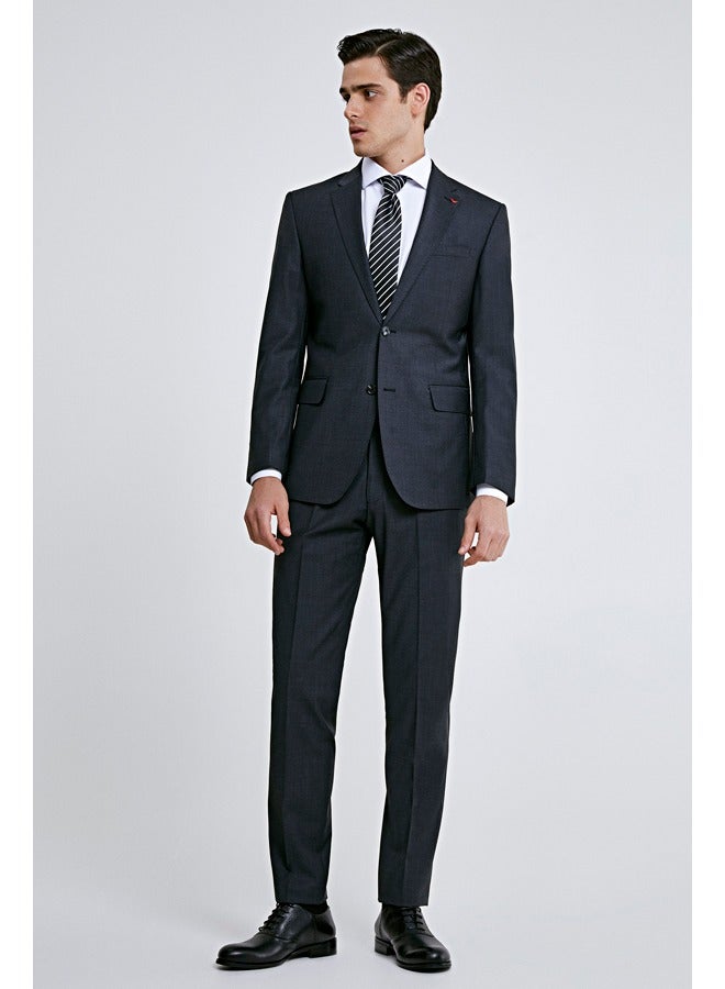 Ds Damat Dark Grey Classic Suit -41% Wool