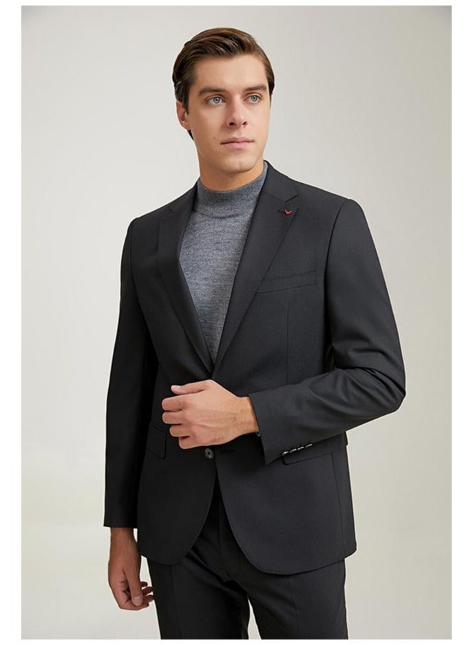 Ds Damat Black Classic Suit -41% Wool