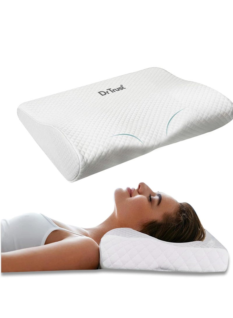 Dr Trust cervical sleeping pillow for spondylitis, back and neck pain relief