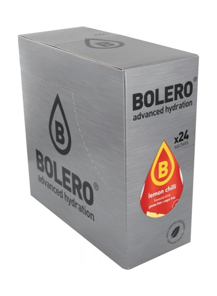 Bolero Advance Hydration lemon chilli Powder 24 x 9 g
