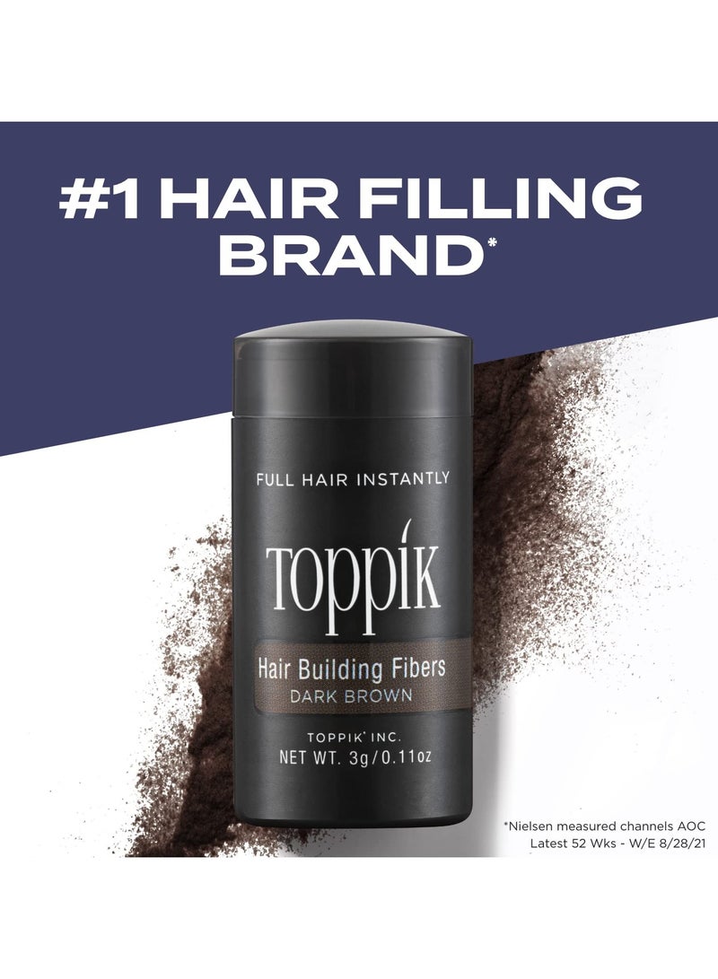 Toppik Hair Building Fibers, 12g Fill In Fine or Thinning Hair Instantly Thicker, Fuller Looking Hair 9 Shades for Men & Women