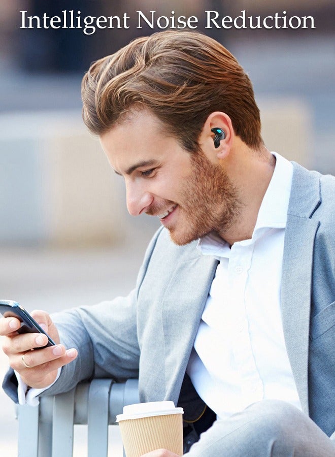 Wireless Earbuds Bluetooth 5.3  in Ear Headphones with Charging Case and LED Power Display, Sweatproof Earphones Built-in Mic Bass Stereo Sound Headset for Sport Workout Office