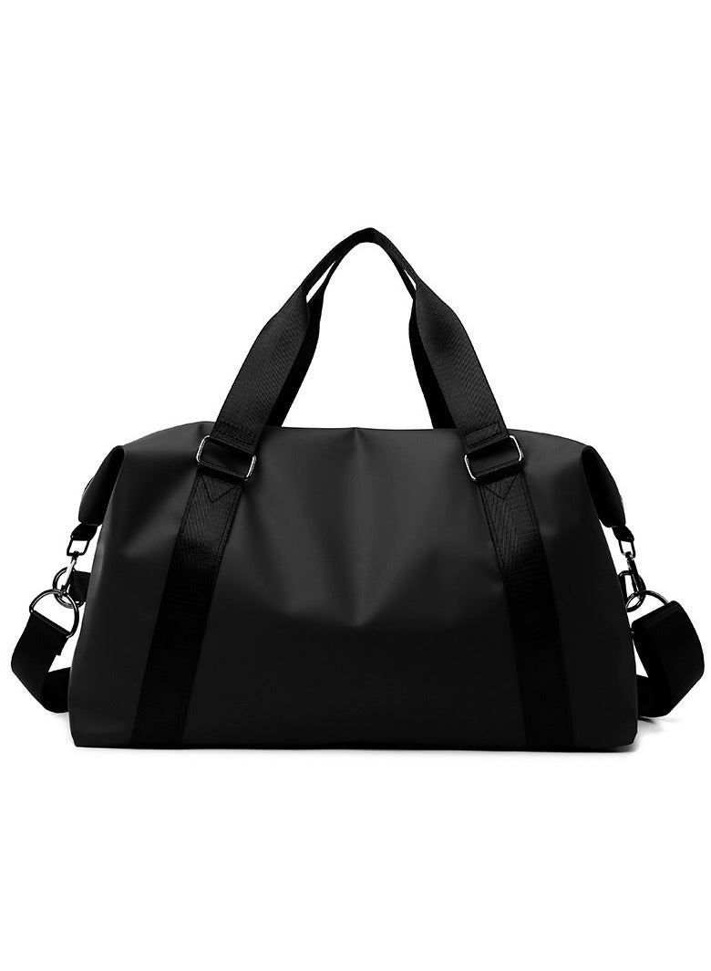 Black Gym Bag Large Capacity Wet and Dry Crossbody Handbag