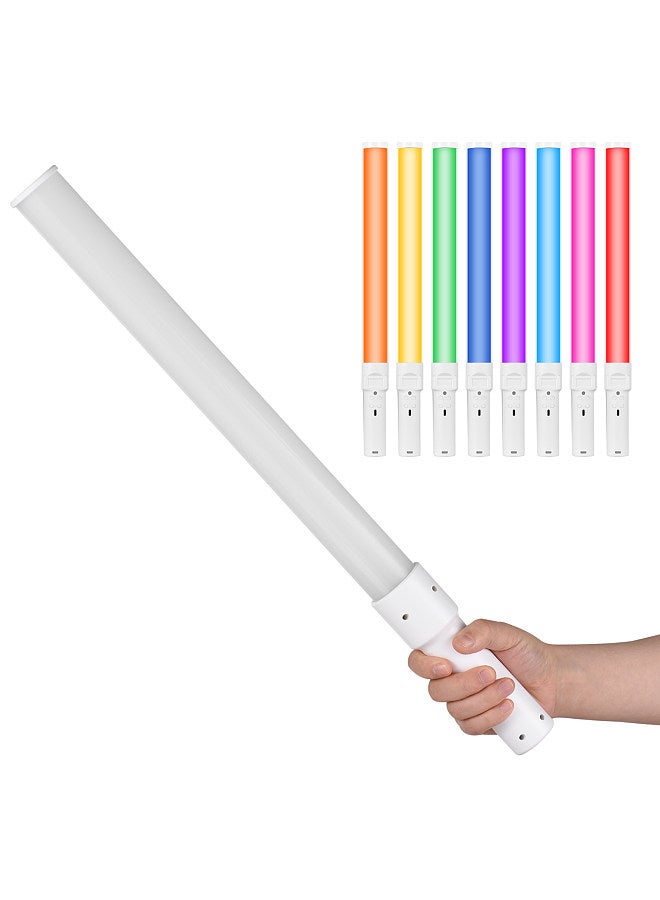 D2 Handheld RGB Light Tube LED Video Light Wand 2500K/5500K/8500K Dimmable 7 Colorful Light Effects Built-in Battery for Vlog Live Streaming Product Portrait Photography