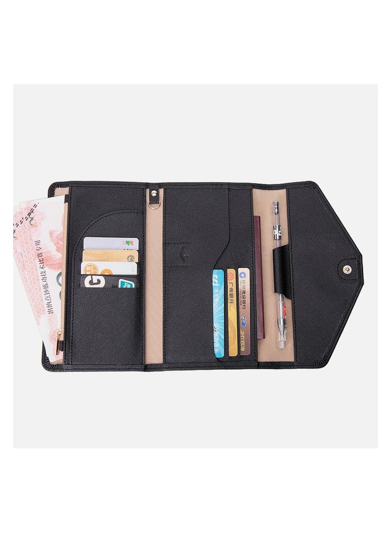 Black New RFID Multifunctional 8-Card Money Clip