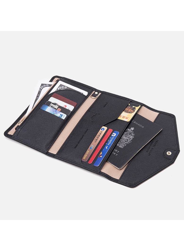 Black New RFID Multifunctional 8-Card Money Clip