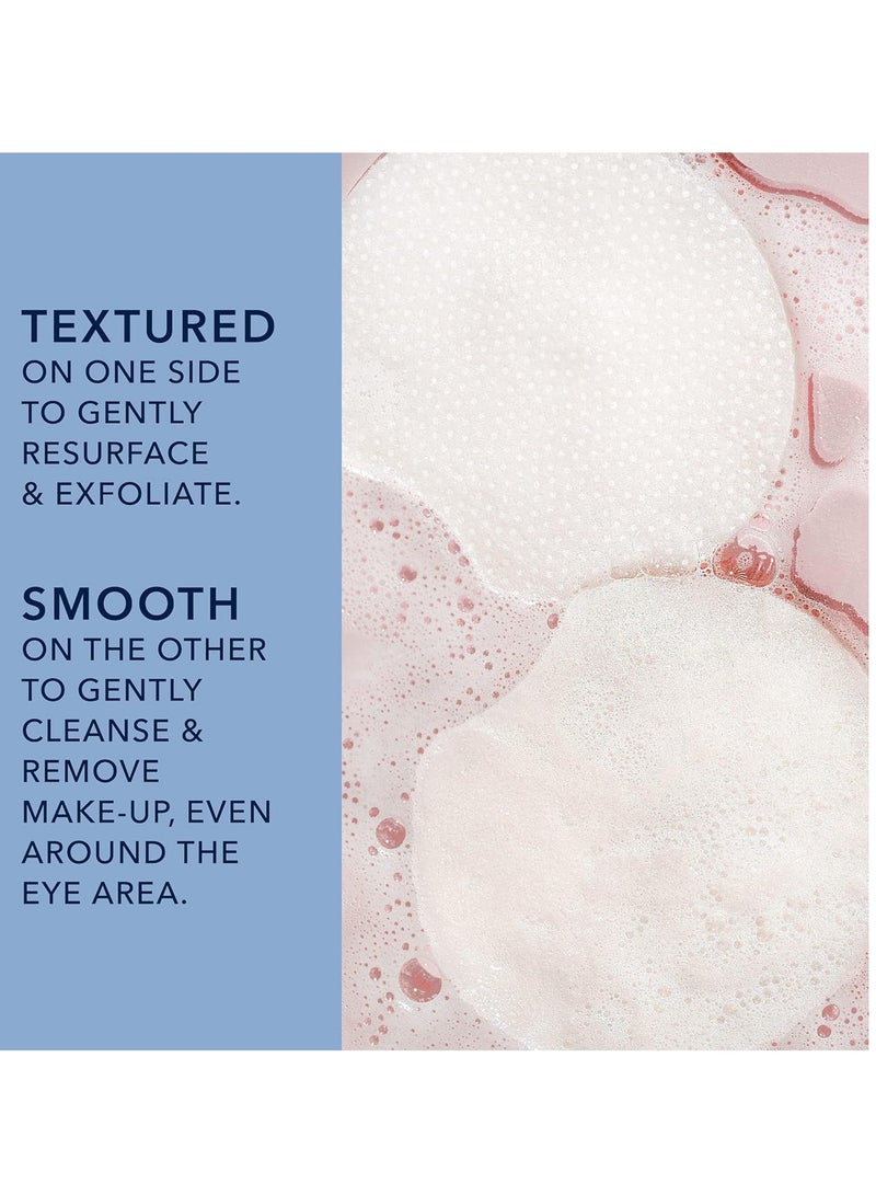 RoC Resurfacing Disks, Hypoallergenic Exfoliating Makeup Remover Pads for Wrinkles and Skin Tone, Hypo-Allegenic Skin Care, Oil-Free Daily Cleanser, 28 Count (Packaging May Vary)